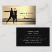 Carte De Visite Danseurs sur scène, Instructeur de danse, Danseur (Devant / Derrière)