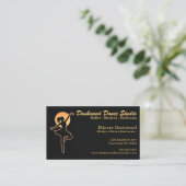Carte De Visite Danseuse avec instructrice de studio de danse Gold (Debout devant)