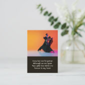 Carte De Visite Danseuse danseuse de la prière commémorative (Debout devant)