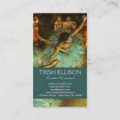 Carte De Visite Danseuse de ballet Danseuse verte Danseuse Degas P (Dos)