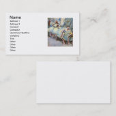 Carte De Visite Danseuse de ballet Degas Dansers d'art Peinture (Devant / Derrière)
