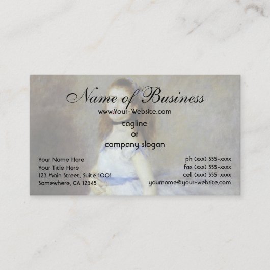 Carte De Visite Danseuse de ballet par Pierre Auguste Renoir (Devant)