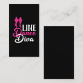 Carte De Visite Danseuse de ligne Diva Western Cute Line Dancer Wo (Devant / Derrière)