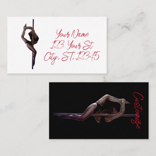 Carte De Visite Danseuse Thunder_Cove (Devant / Derrière)