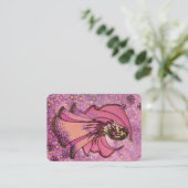 Carte De Visite Danseuse Ventre Rose (Debout devant)