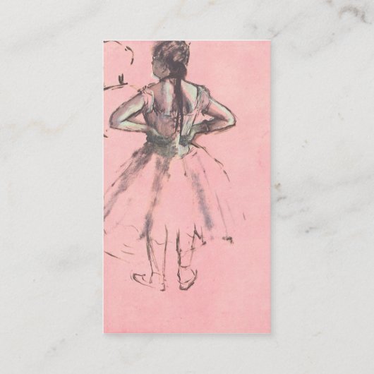 Carte De Visite Danseuse vue du dos par Edgar Degas (Dos)