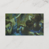 Carte De Visite Danseuses bleues par Edgar Degas (Dos)