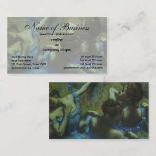 Carte De Visite Danseuses bleues par Edgar Degas