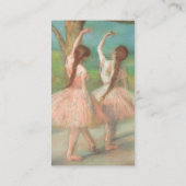 Carte De Visite Danseuses roses par Edgar Degas (Dos)