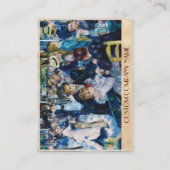 Carte De Visite Dansez chez Moulin de la Galette Auguste Renoir (Dos)