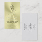 Carte De Visite Dansez le tuteur, monogramme, logo de danseurs, (Devant / Derrière)