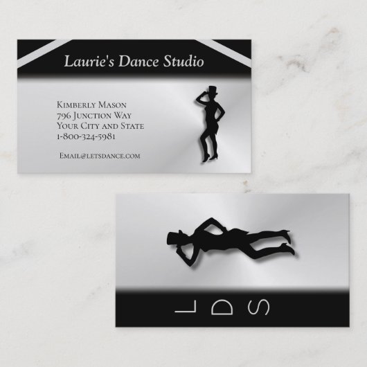 Carte De Visite Dansons Studio (Devant / Derrière)