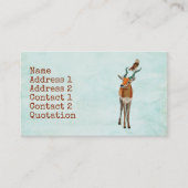 Carte de visite d'ANTILOPE et de HIBOU (Devant)