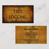 Carte de visite d'antiquité de la journalisation d (Devant / Derrière)