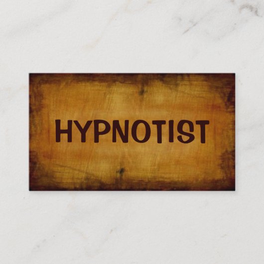 Carte de visite d'antiquité Hypnotist (Devant)