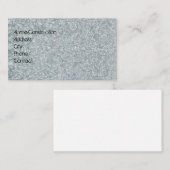 Carte de visite d'apparence métallique galvanisé (Devant / Derrière)