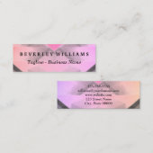 Carte de visite d'appel rose moderne professionnel (Devant / Derrière)