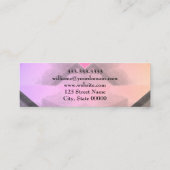 Carte de visite d'appel rose moderne professionnel (Dos)