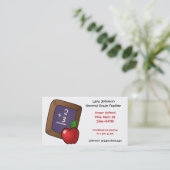 Carte de visite d'Apple de professeurs (Debout devant)
