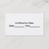 Carte de visite d'Apple de professeurs (Dos)