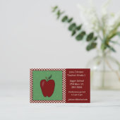 Carte de visite d'Apple de professeurs (Debout devant)
