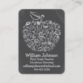 Carte de visite d'Apple de professeurs (Devant)