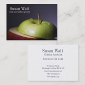 Carte de visite d'Apple découpé en tranches par (Devant / Derrière)