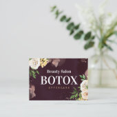 Carte de visite d'après-soins Botox Gold Rose de B (Debout devant)