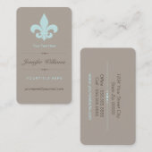 Carte de visite d'Aqua Fleur de Lis (Devant / Derrière)