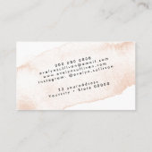 carte de visite d'aquarelle (Dos)