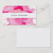 Carte de visite d'aquarelle (Devant / Derrière)