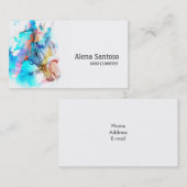 Carte de visite d'aquarelle (Devant / Derrière)