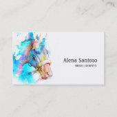 Carte de visite d'aquarelle (Devant)