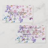 Carte de visite d'aquarelle (Devant / Derrière)