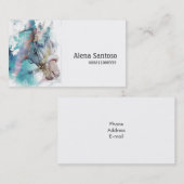 Carte de visite d'aquarelle (Devant / Derrière)
