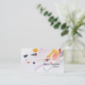 Carte de visite d'aquarelle Abstrait (Debout devant)