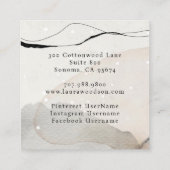 Carte de visite d'aquarelle Abstrait (Dos)