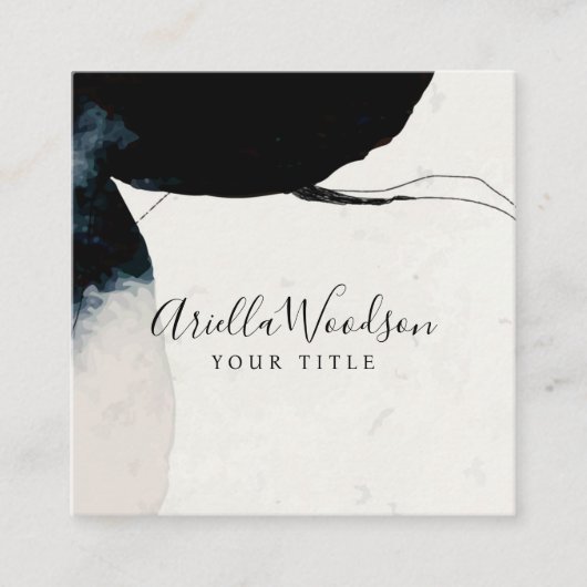 Carte de visite d'aquarelle Abstrait (Devant)