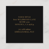 Carte de visite d'aquarelle Abstrait moderne (Dos)