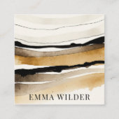 Carte de visite d'aquarelle Abstrait moderne (Devant)