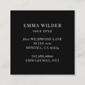 Carte de visite d'aquarelle Abstrait moderne (Dos)