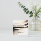 Carte de visite d'aquarelle Abstrait moderne (Debout devant)