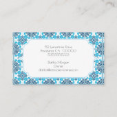 Carte de visite d'aquarelle citron (Dos)