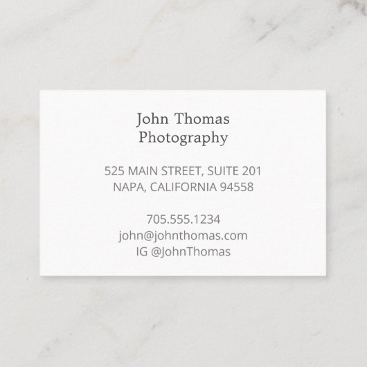 Carte de visite d'aquarelle de caméra reflex vinta (Dos)