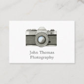 Carte de visite d'aquarelle de caméra reflex vinta (Devant)