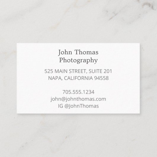 Carte de visite d'aquarelle de caméra reflex vinta (Dos)