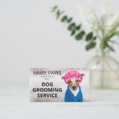 Carte de visite d'aquarelle de chien (Debout devant)