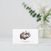 Carte de visite d'aquarelle de l'auteur (Debout devant)
