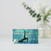 Carte de visite d'aquarelle de Pilates (Debout devant)