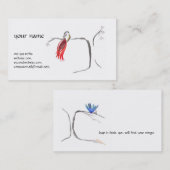 Carte de visite d'aquarelle d'encre de Sumi (Devant / Derrière)